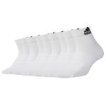 Унисекс баскетбольные носки Adidas, белые, 3 пары - фото