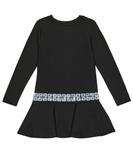 Платье 4G из смесового хлопка Givenchy Kids, черный - фото 4