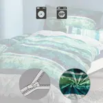 Постельное белье петроль 1x 155x200 см + 1x 80x80 см REDBEST - фото 4