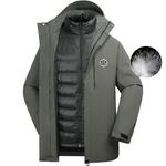 Пуховик унисекс Jeep, серый - фото 7