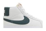 Кеды Nike Zoom Blazer Mid ISO SB 'White Pro Green', белый - фото 3