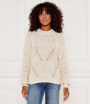 Свитер Desigual Loose fit, экрю - фото