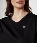 Футболка женская Ea7 свободного кроя, черный - фото 4