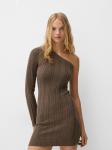 Вязаное платье Bershka, Brown - фото 2