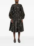 Платье миди с цветочным принтом Stine Goya, черный - фото 2