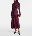 Платье миди из джерси Victoria Beckham, Merlot - фото 2