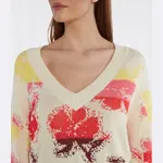 Свитер свободного кроя Desigual, бежевый - фото 4