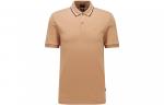 Облегающая поло HUGO BOSS, бежевый - фото 3