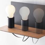 Настенный светильник Luce Ambiente e Design Flash, алюминий - 1 пламя - черный - фото 4