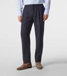 Льняные сужающиеся брюки Rubinacci, Blue - фото 3