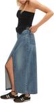 Юбка Free People Women's Nothing Better Denim Maxi, Little Things - фото 3