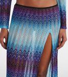 Макси-юбка ламе с зигзагообразным узором Missoni, Multi Blue - фото 4