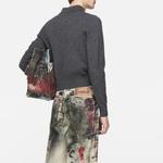 Джемпер Heart motif Polo collar Top Acne Studios, серый - фото 4