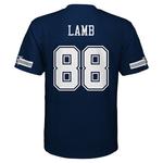 Молодежная реплика джерси игрока dallas cowboys ceedee lamb navy Outerstuff - фото 4