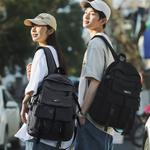 Воинский нейлоновый рюкзак обычный серо-черный - фото 5