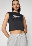 Топ Reebok TRAIN LOGO CROPPED SLEEVELESS , Black - фото 4