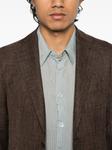 Меланжевый пиджак Tagliatore, коричневый - фото 5