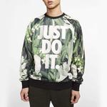 Толстовка Nike Just Do It Floral Crew 'Green White', зеленый - фото 3