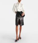 Кожаные мюли Jane Christian Louboutin, Black/Lin Black - фото 2