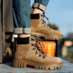 Мужские ботинки Cahhrrn X Martin Boot Men Beige Shouba - фото 6