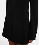 Мини-платье из крепа Norma Kamali, черный - фото 5