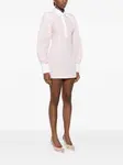 Мини-платье-рубашка в полоску Rowen Rose, розовый - фото 3