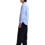 UNIQLO Рубашка унисекс голубая Lake Blue - фото 5