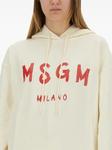 Толстовка с логотипом MSGM, нейтральный - фото 3