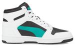 Кроссовки rebound layup mid-top black/white/green Puma, черный - фото 2
