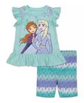 Майка и велосипедные шорты для маленьких девочек Frozen - фото