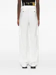 Брюки карго с жатым эффектом Versace Jeans Couture, белый - фото 4