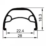 Переднее колесо Gurpil Nainer M475 29´´ 6B Disc MTB, черный - фото 2