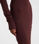 Drkshdw простое макси-платье из хлопкового джерси edfu Rick Owens, Scab - фото 4