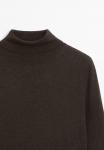 Платье Massimo Dutti WITH CONTRAST DETAIL, Mottled Dark Brown - фото 8