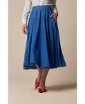 Стильная юбка миди Kocca, синий - фото 2