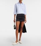 Кожаные мокасины Logo Prada, Avorio - фото 2