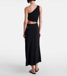 Легенда асимметричное миди-платье Eres, нуар - фото 3