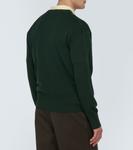 Шерстяной свитер Burberry, зеленый - фото 4