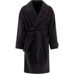 Lemaire Мужское черное пальто Black - фото