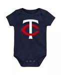 Боди с логотипом команды Minnesota Twins Primary для новорожденных и младенцев, мальчиков и девочек Outerstuff - фото
