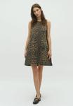Платье Global Funk Denim dress, Leopard Mist/Beige - фото