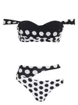 Бикини в горох Amir Slama, черный - фото