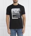 Футболка мужская Boss Green хлопковая с принтом, черный - фото