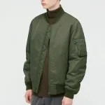 Бомбер унисекс Uniqlo MA-1, 57 оливковый - фото 6
