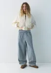 Бомбер label Pull&Bear, Beige - фото 2