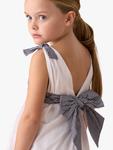 Детское платье с завязками на плечах Angel & Rocket, White - фото 4