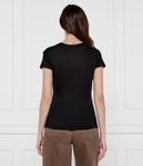 Футболка женская Guess Jeans из лиоцелла с глубоким вырезом, черный - фото 3