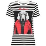 Розовая полосатая футболка MaxMara, белая - фото 2