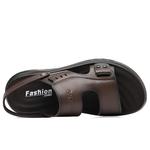 EGCHI Пляжные шлепанцы мужские черные - фото 8