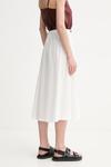 Хлопковая юбка Weekend Max Mara, белый - фото 3